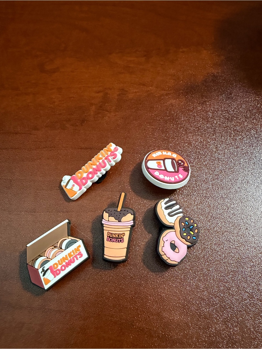 Dunkin' Donuts Coffee & Donut Croc Charms Set 5pc NOVELTY